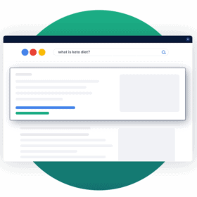 Content is ranked in the first page of Google