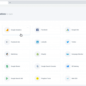 marketing report integrations